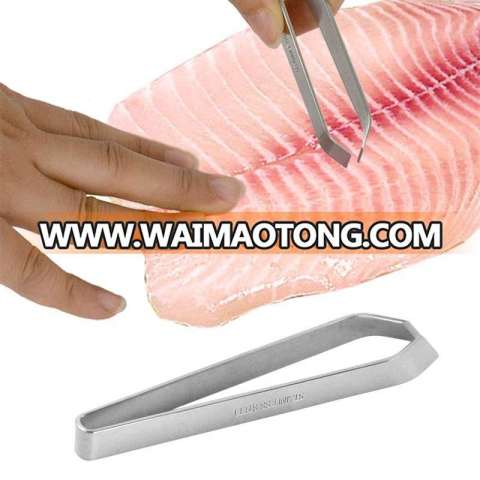 Chef Helper Tool Fish Bone Remover Stainless Steel Tongs Tweezer